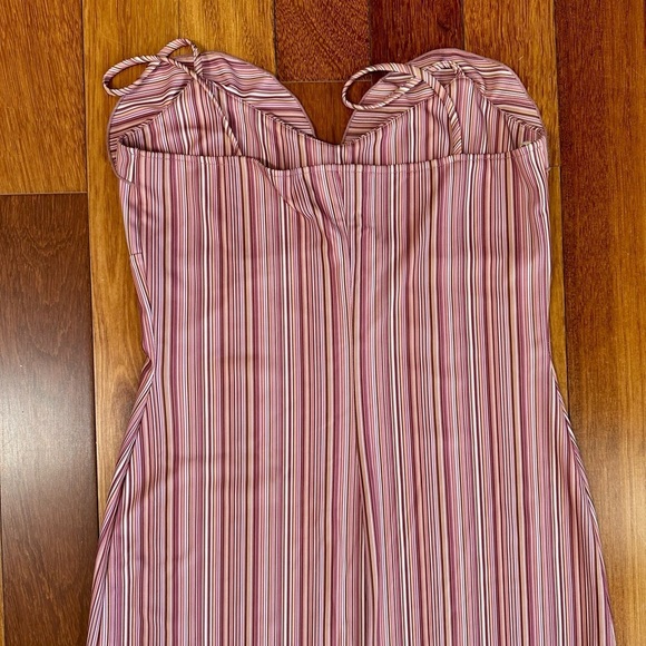 Lori M. | Vintage pink stripe ruffle dress size 10 medium - Picture 7 of 7